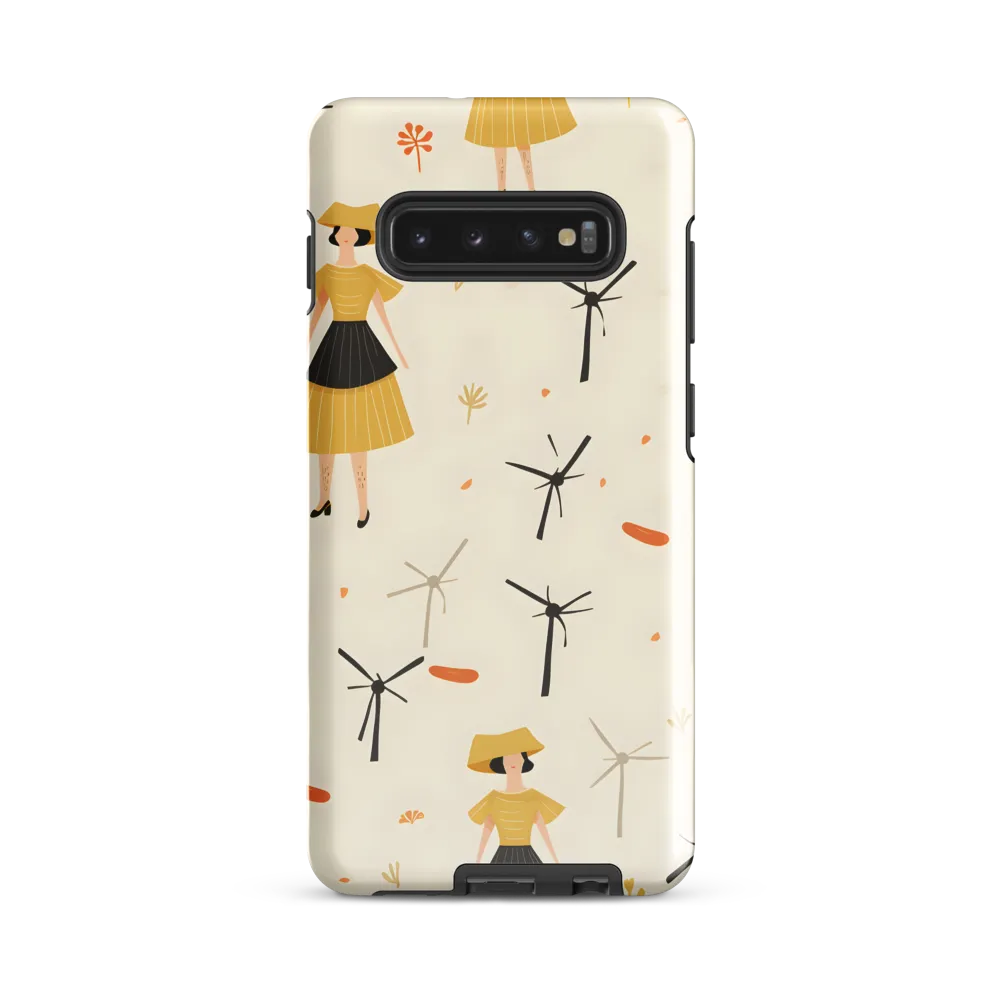 Whimsical Patterns of Nature and Femininity | Phone Case |  S10 Plus | Tough Case | Glossy