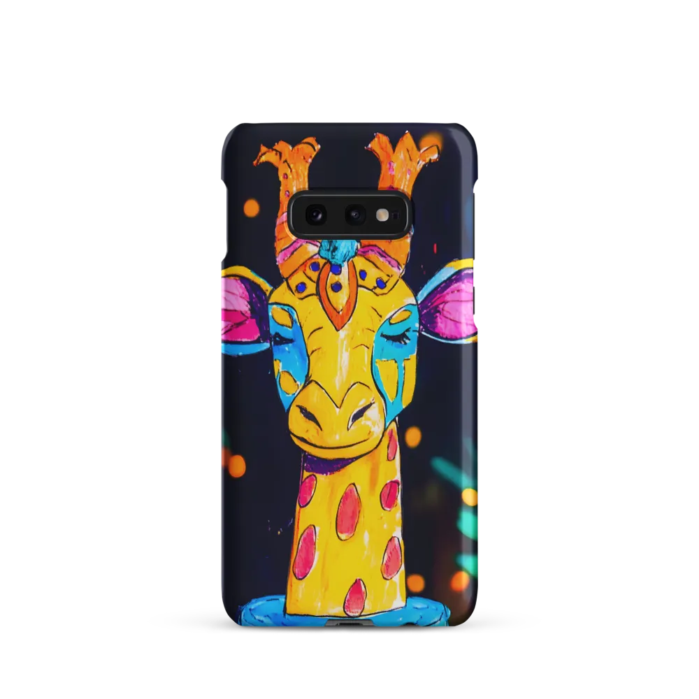 Whimsical Giraffe in Vibrant Colors