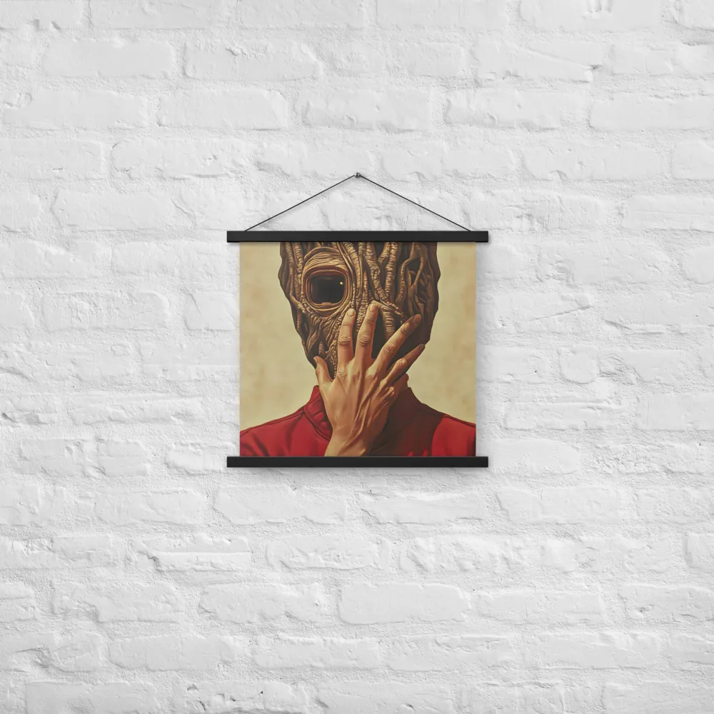 The Mask of Roots | Poster With Black Wood Hanger | 18″×18″