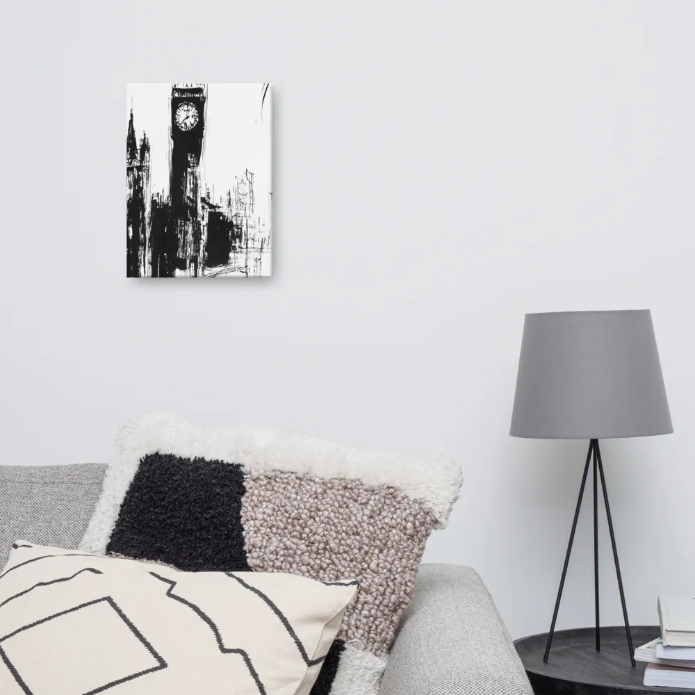 Clock Tower in Motion | Canvas | 12″×16″