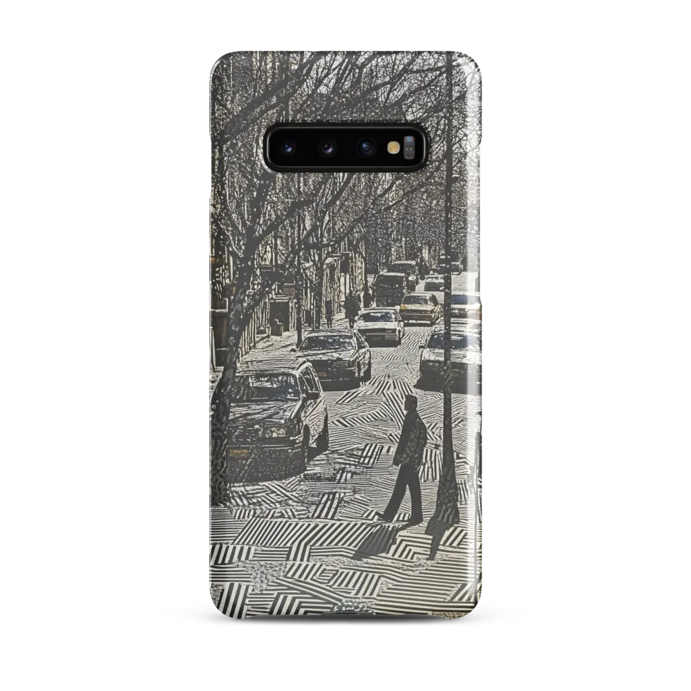 Urban Solitude: A Geometric Journey | Phone Case |  S10 Plus | Snap Case | Glossy