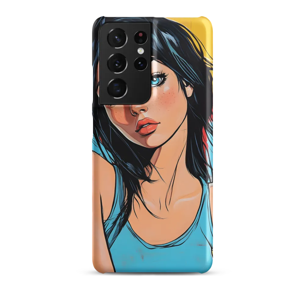 Vibrant Portrait of Modern Youth | Phone Case |  S21 Ultra | Snap Case | Matte