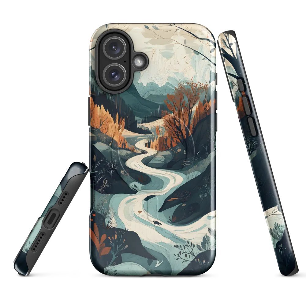 Winding Serenity: A Digital Landscape