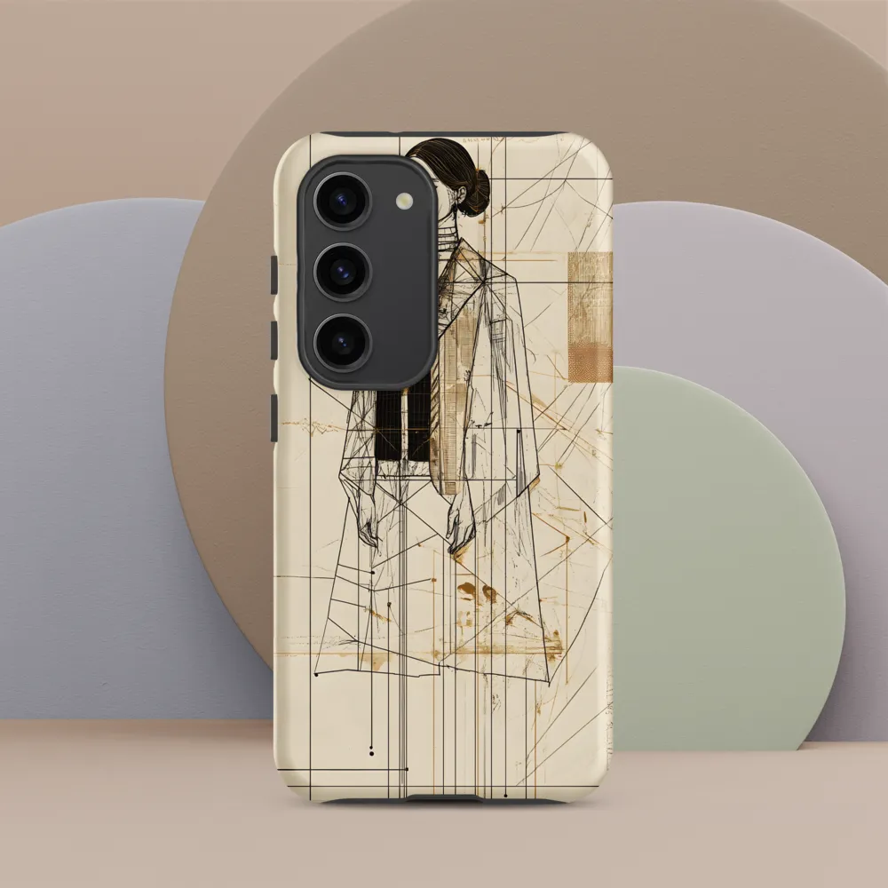 Elegance in Lines | Phone Case |  S23 | Tough Case | Matte