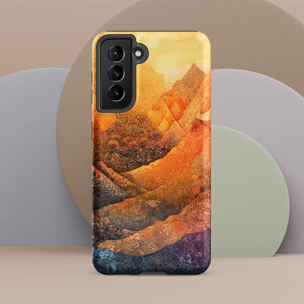 Serene Peaks of Color
