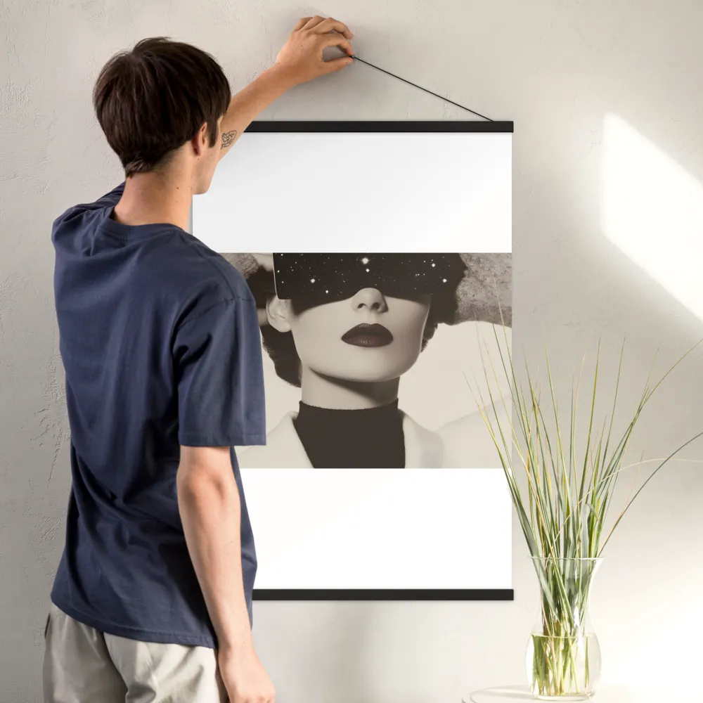 Celestial Elegance | Poster With Black Wood Hanger | 24″×36″