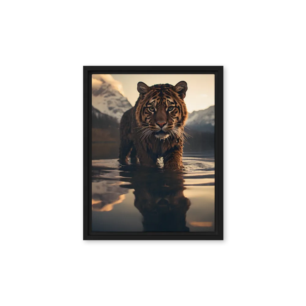Majestic Reflection: The Tiger's Domain