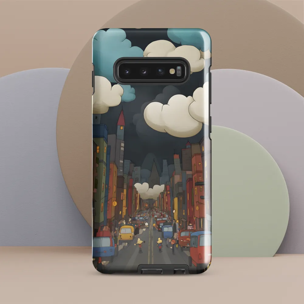 Urban Symphony: A City Awakens at Dusk | Phone Case |  S10 Plus | Tough Case | Glossy