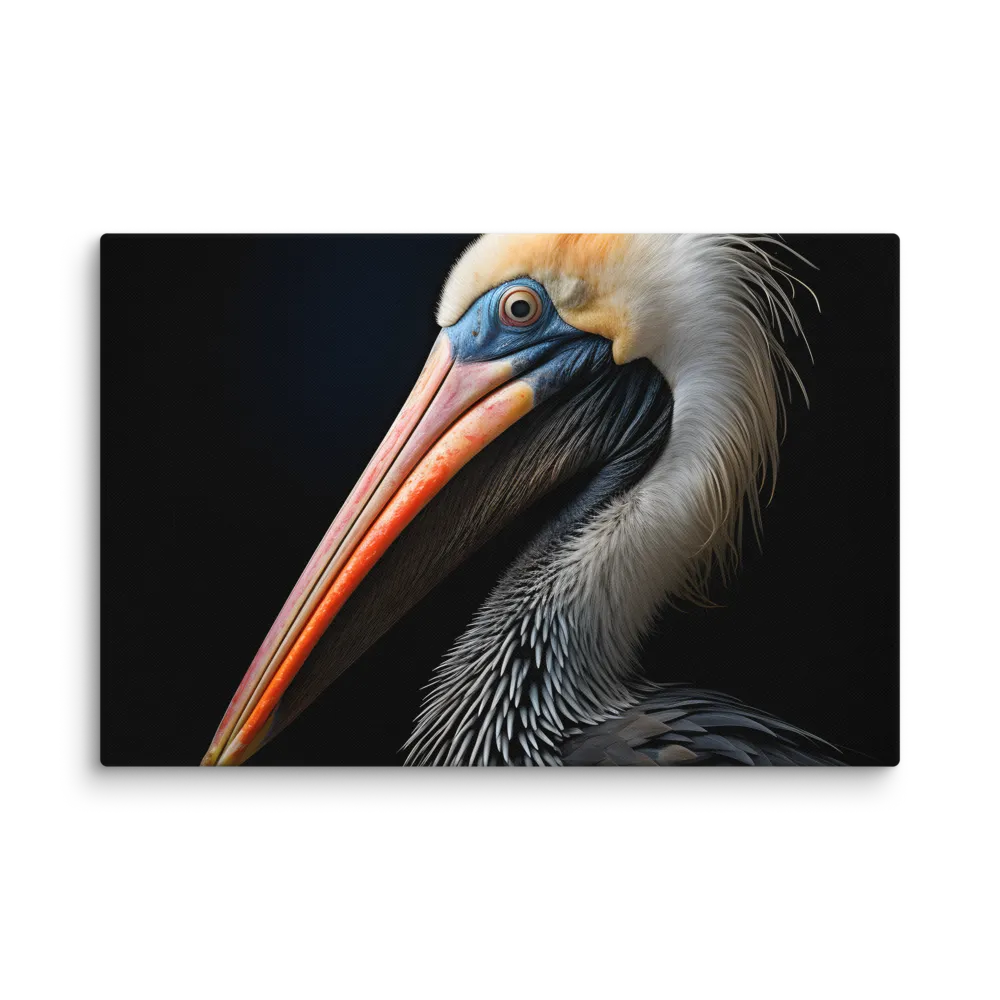 Majestic Portrait of a Pelican | Canvas | 40″×60″