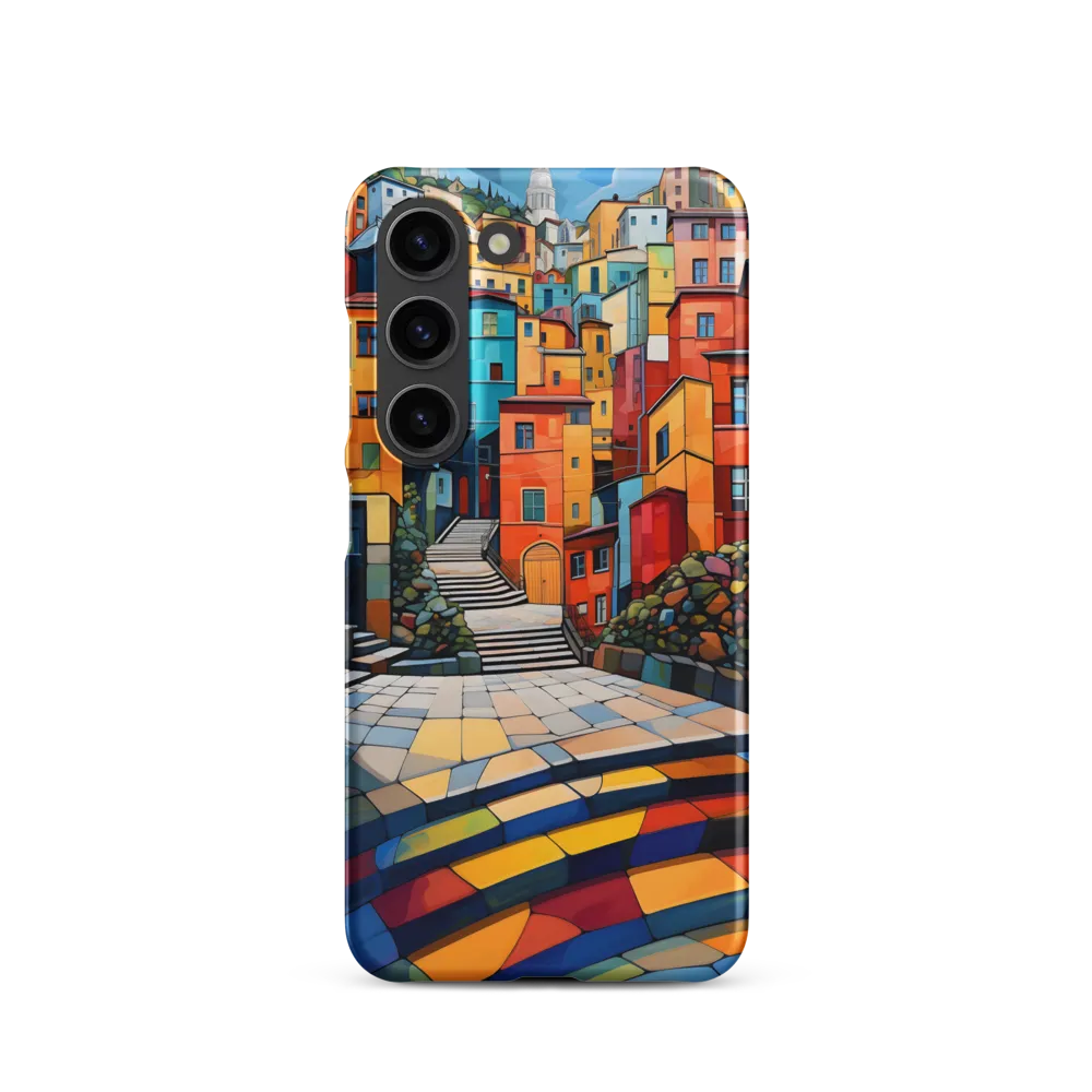 Vibrant Village: A Cubist Journey
