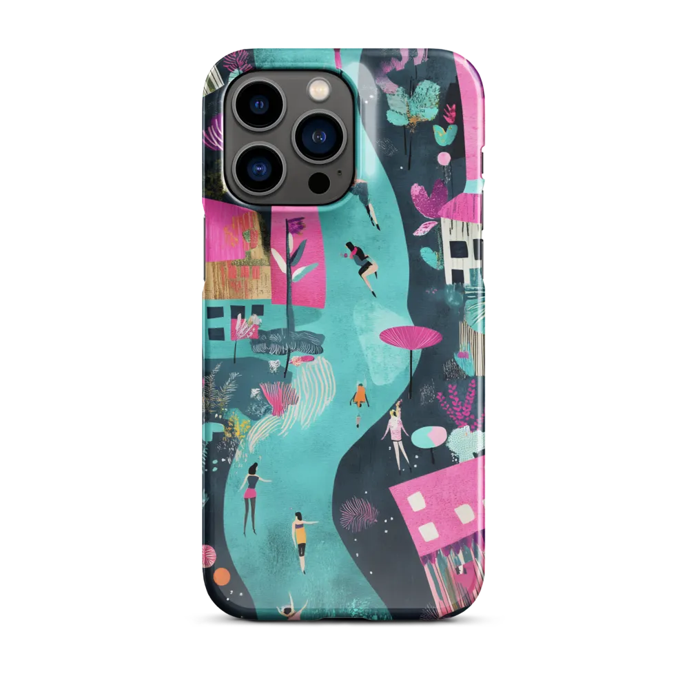 Whimsical Journey Through a Vibrant Landscape | Phone Case |  14 Pro Max | Snap Case | Glossy