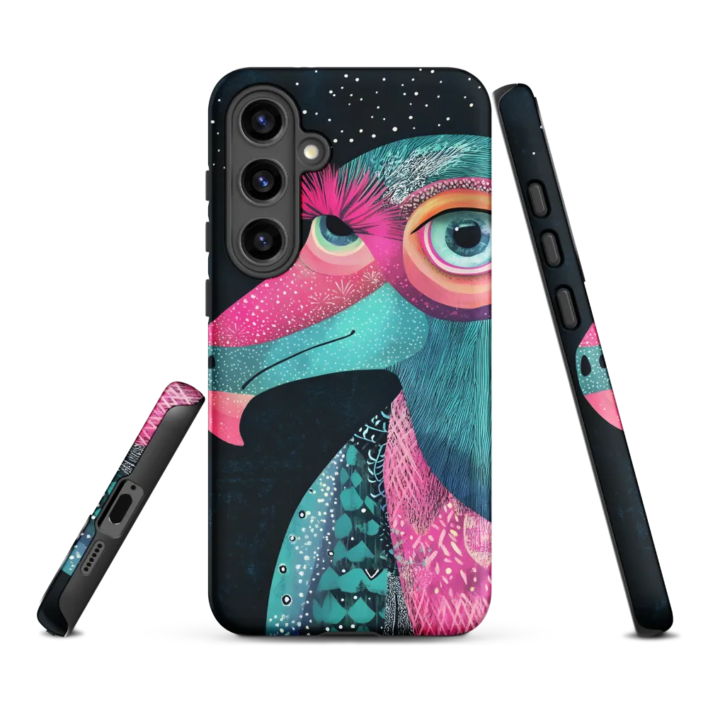Whimsical Vulture: A Dance of Colors