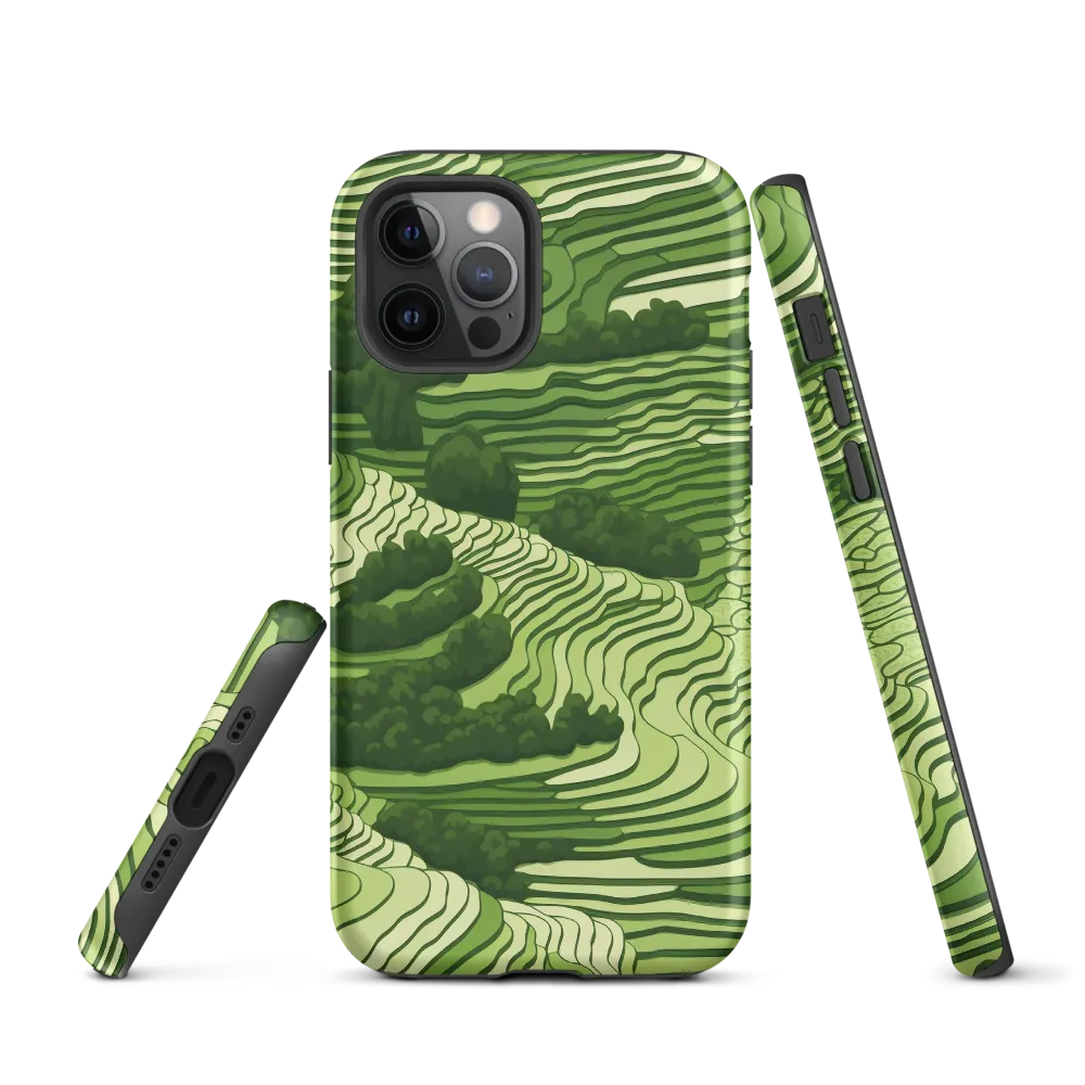 Waves of Green: An Abstract Landscape