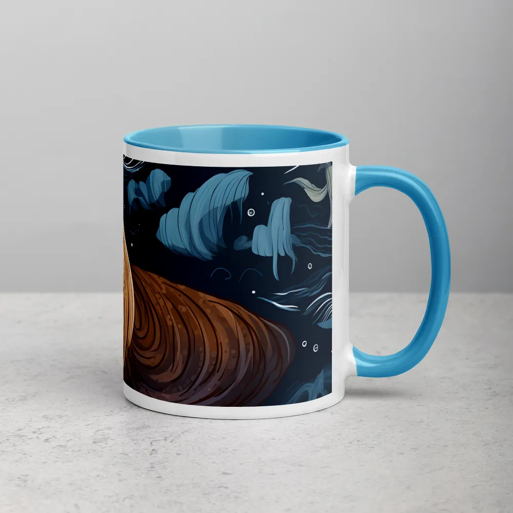 Whimsical Walruses in Deep Blue