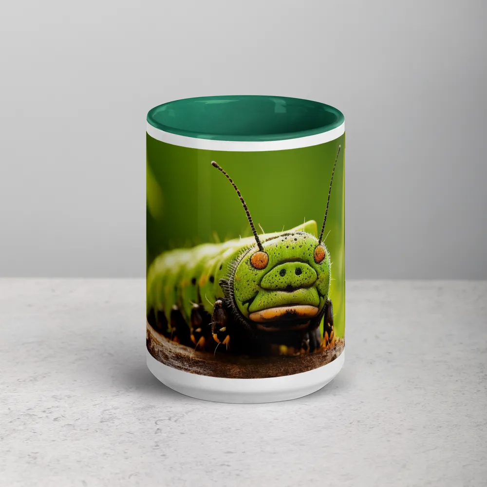Emerald Walker — Macro Portrait of a Caterpillar