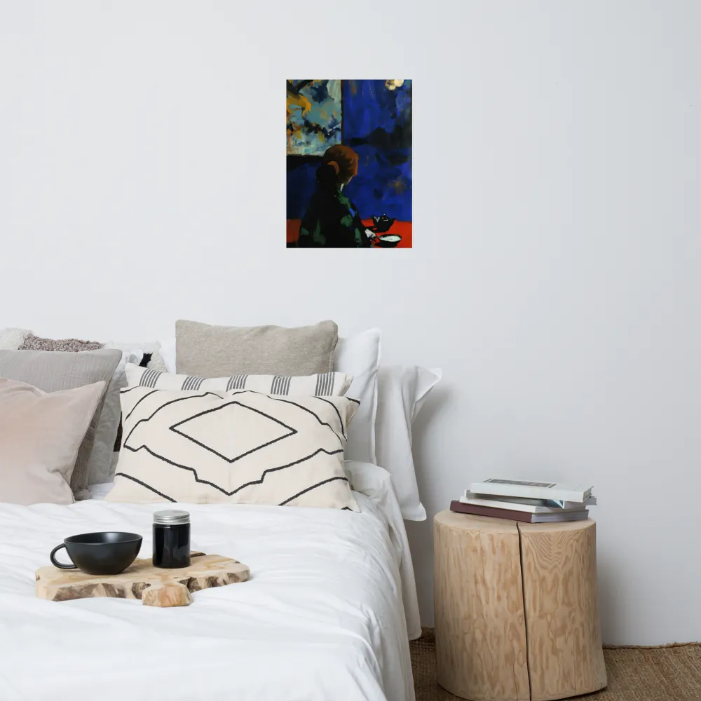 Contemplation Under the Night Sky | Poster | 18″×24″