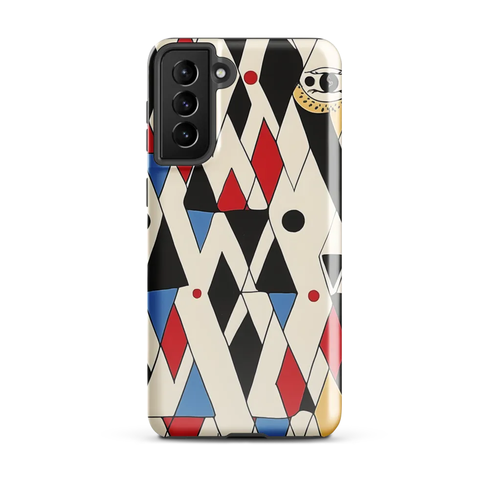 Dynamic Geometric Symphony | Phone Case |  S21 Plus | Tough Case | Glossy