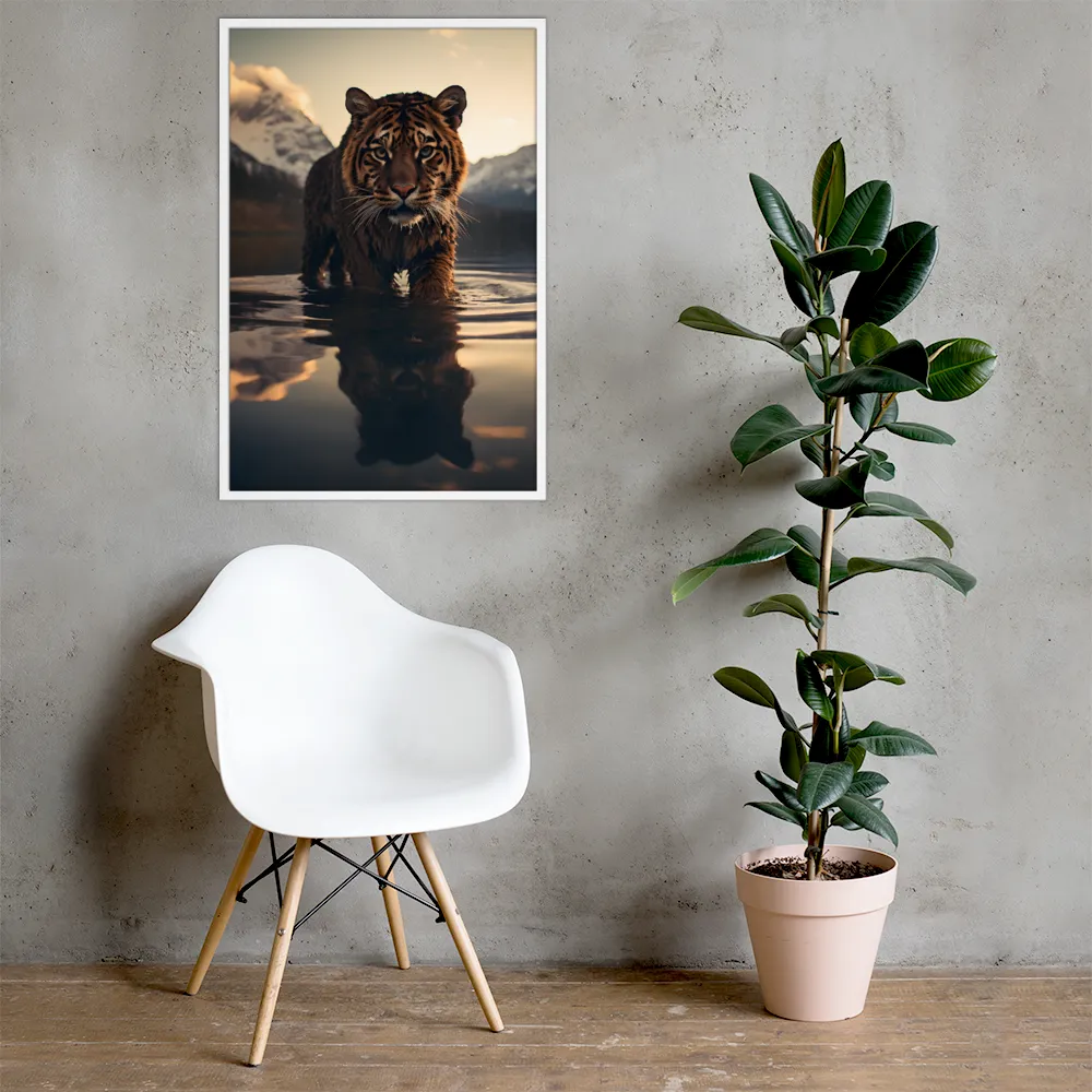 Majestic Reflection: The Tiger's Domain