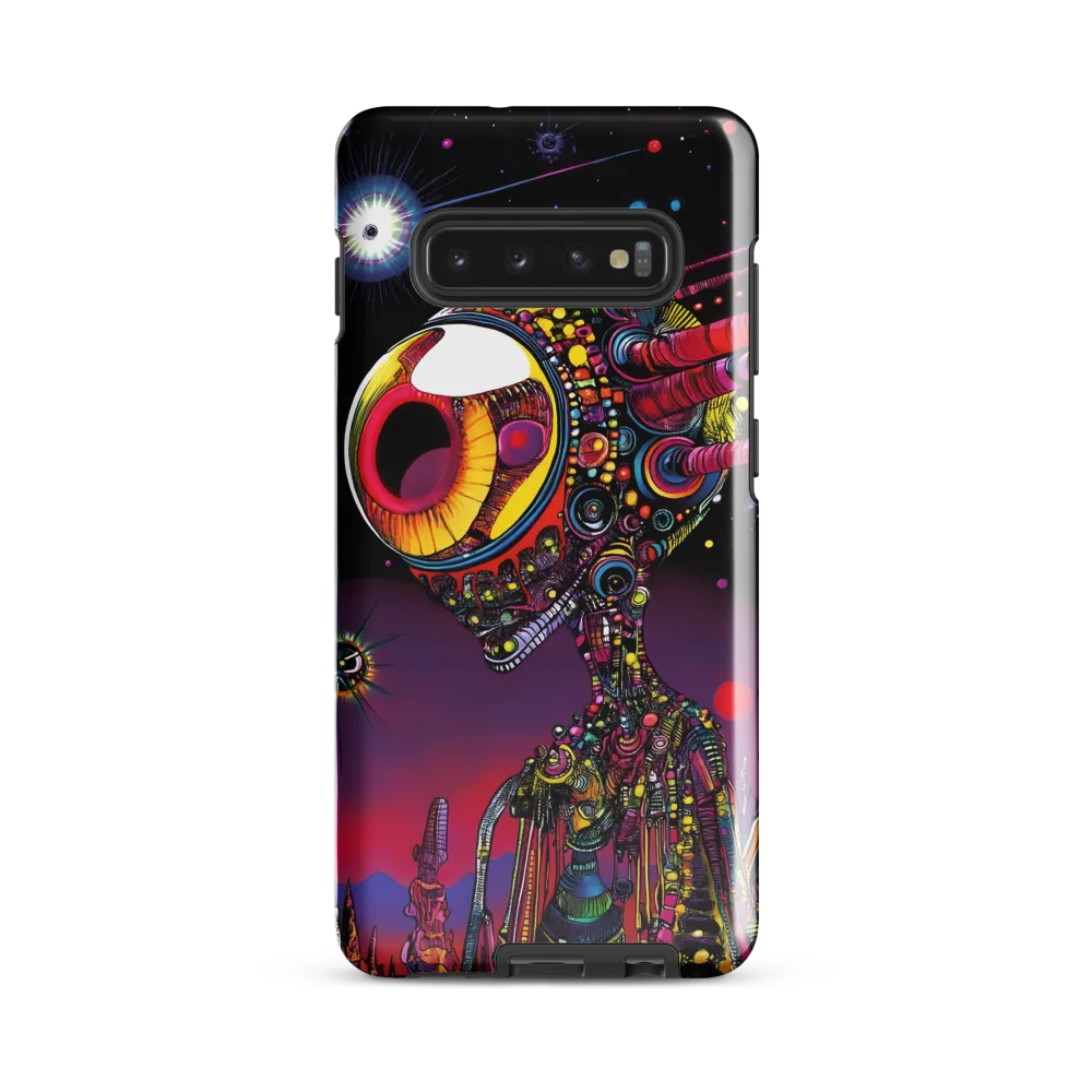 Cosmic Alien Odyssey | Phone Case |  S10 Plus | Tough Case | Glossy