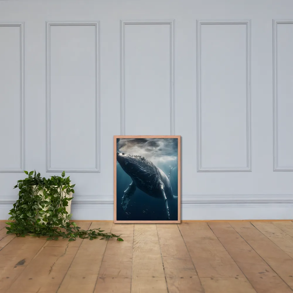 Graced by the Depths | Poster with Red oak Frame | 18″×24″