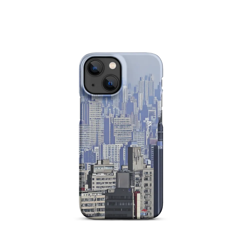 Urban Symphony: A Cityscape in Blues and Grays