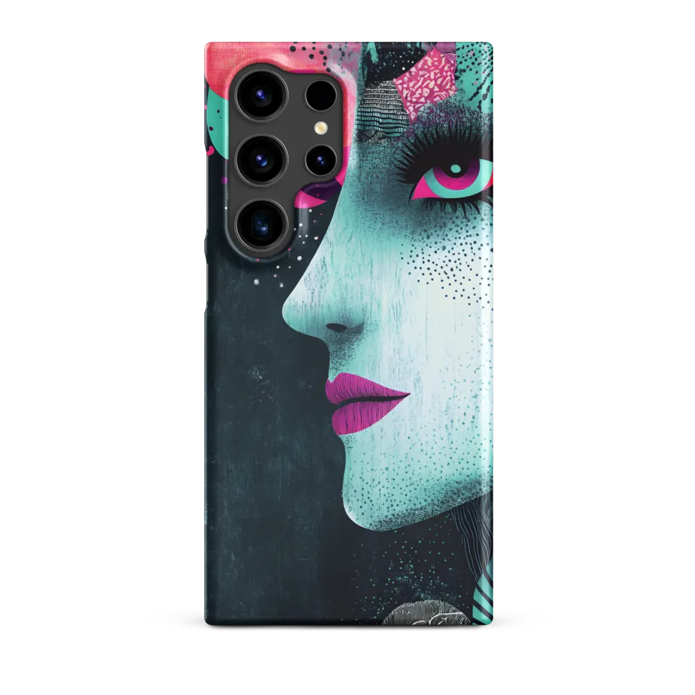 Mystical Beauty in Blue and Pink | Phone Case |  S24 Ultra | Snap Case | Matte