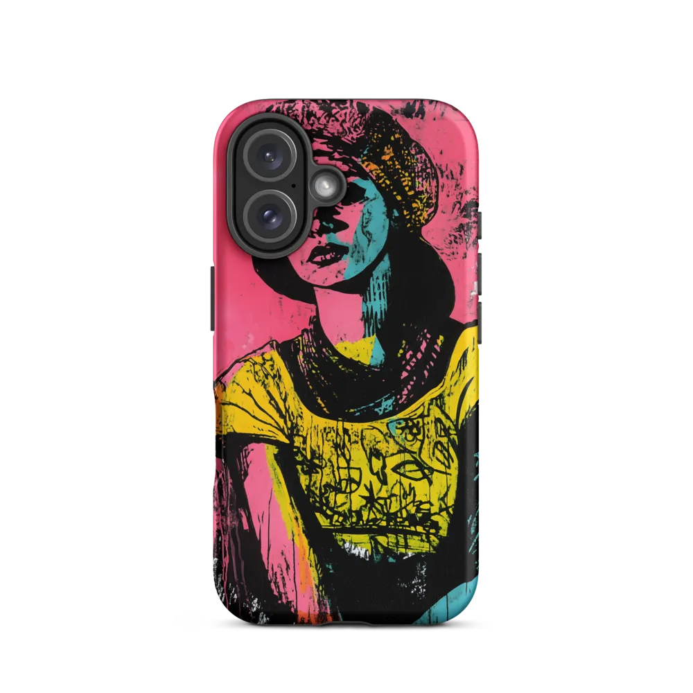 Urban Elegance: A Graffiti Portrait | Phone Case