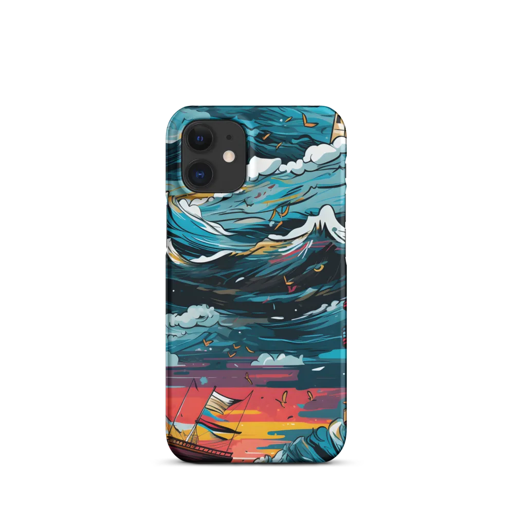 Turbulent Seas: A Lighthouse Adventure | Phone Case |  12 Mini | Snap Case | Matte