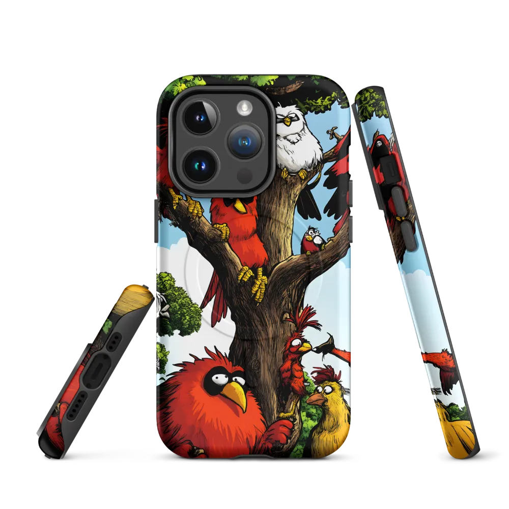 Whimsical Avian Gathering