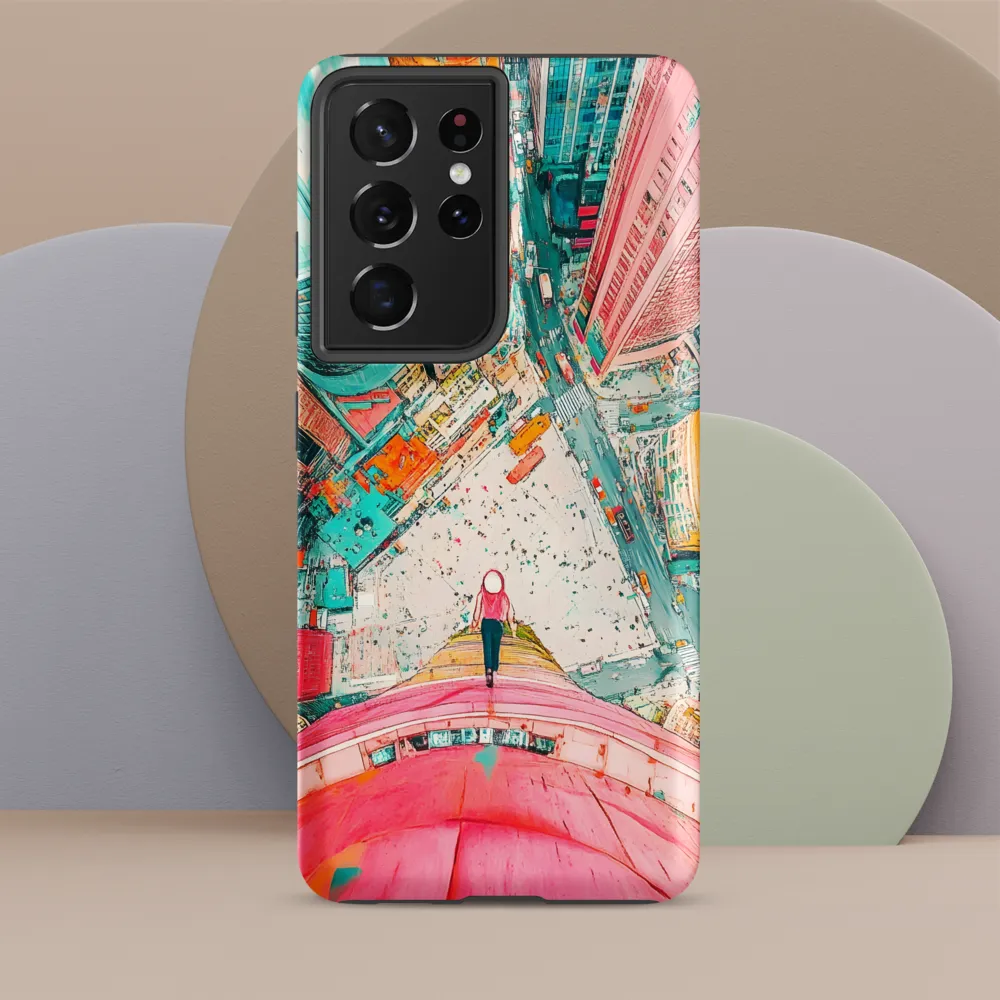 Vertical Horizons: A Surreal Cityscape Adventure | Phone Case |  S21 Ultra | Tough Case | Matte