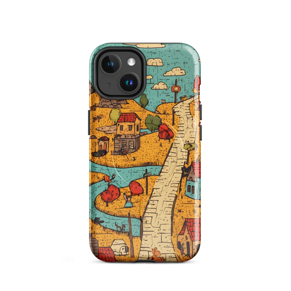 Whimsical Village Landscape