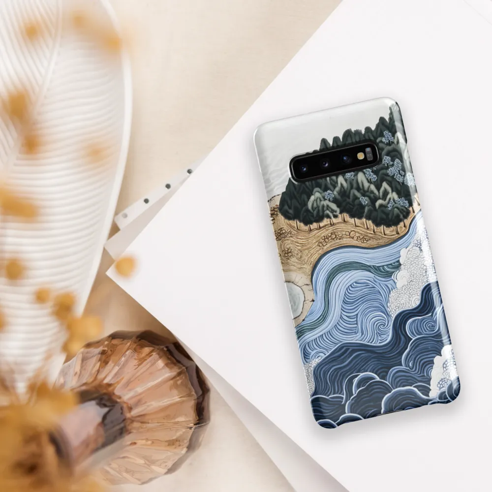 Oceanic Harmony: A Tranquil Landscape | Phone Case |  S10 Plus | Snap Case | Glossy