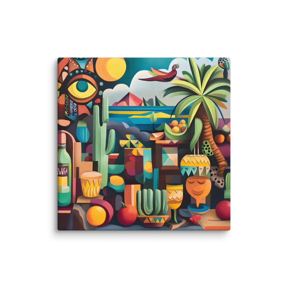 Whimsical Oasis | Canvas | 30″×30″