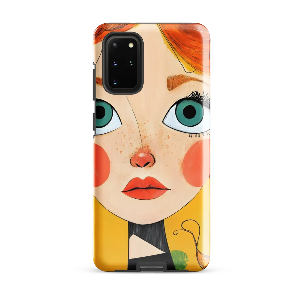 Whimsical Portrait of a Girl | Phone Case |  S20 Plus | Tough Case | Glossy