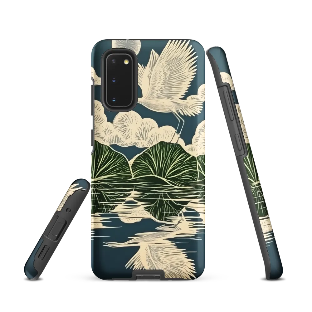 Ethereal Flight Over Water Lilies