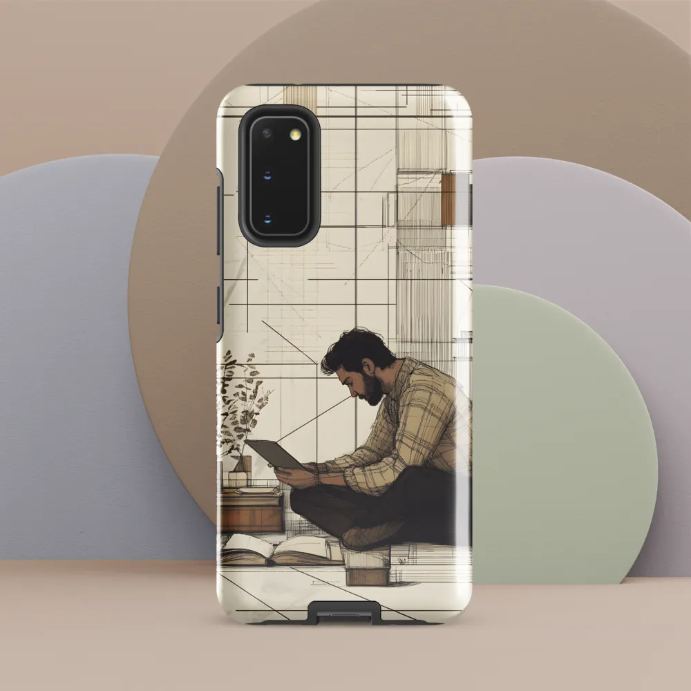Quiet Reflections in Line | Phone Case |  S20 | Tough Case | Glossy