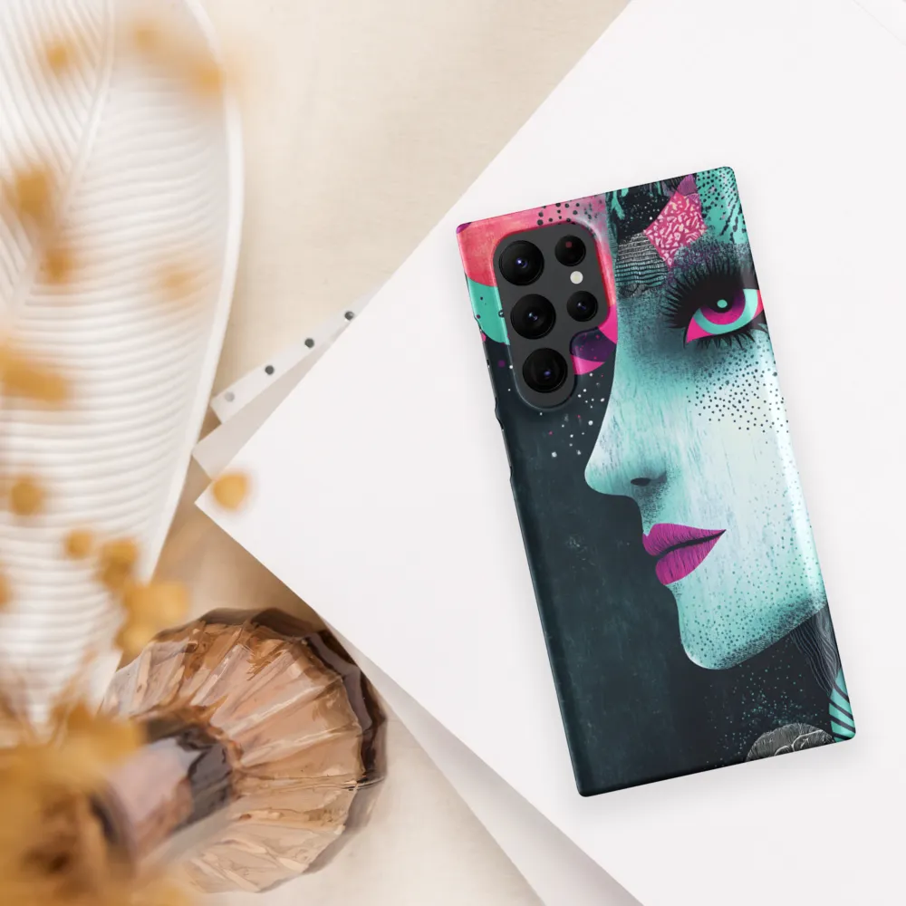 Mystical Beauty in Blue and Pink | Phone Case |  S22 Ultra | Snap Case | Matte