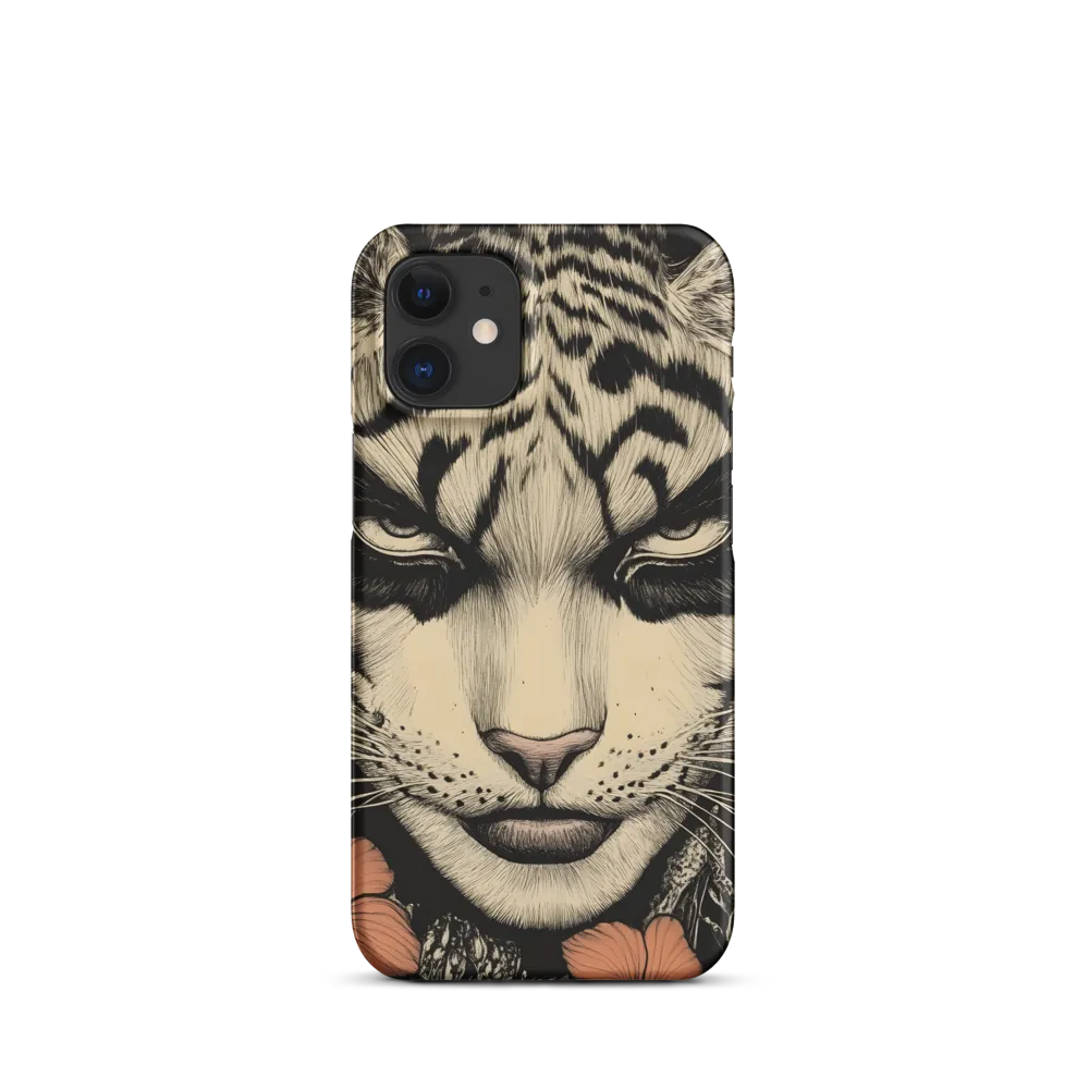 Feline Majesty: The Human-Leopard Connection | Phone Case |  12 Mini | Snap Case | Matte