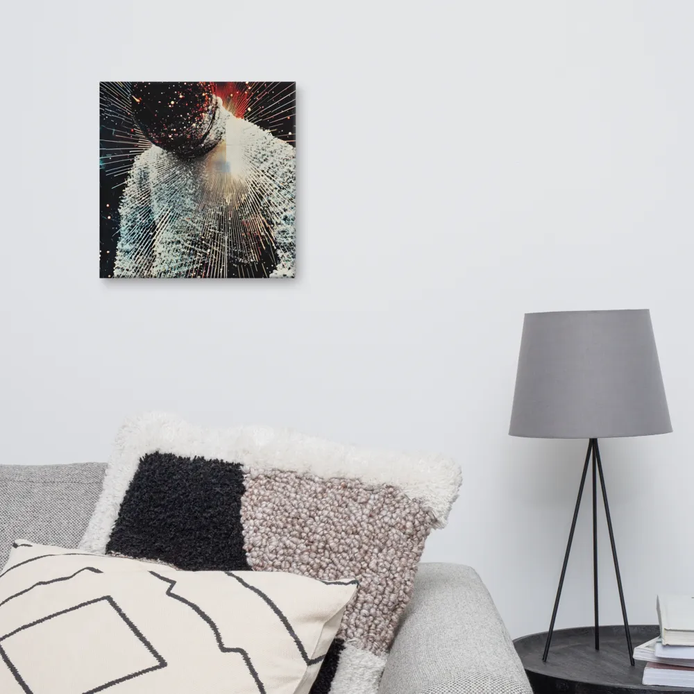 Ethereal Astronaut: A Journey Through the Cosmos | Canvas | 16″×16″