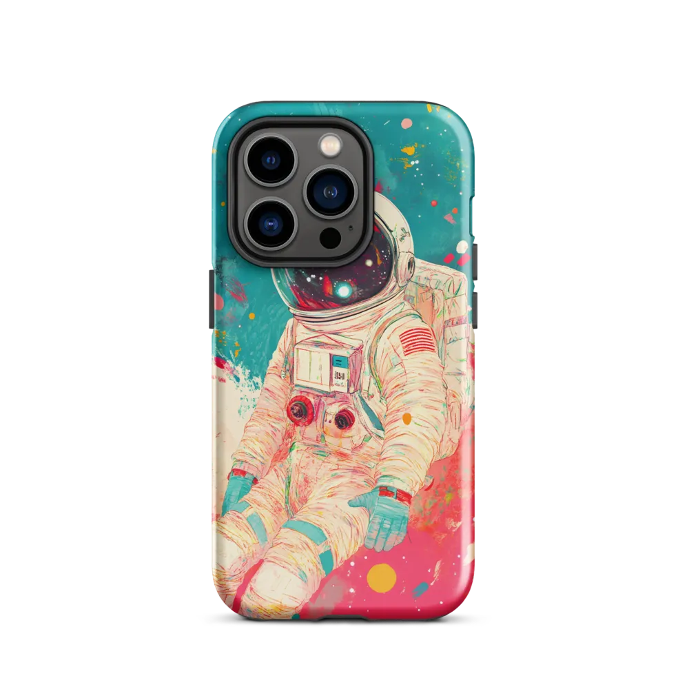 Cosmic Explorer: An Astronaut's Journey | Phone Case |  14 Pro | Tough Case | Glossy
