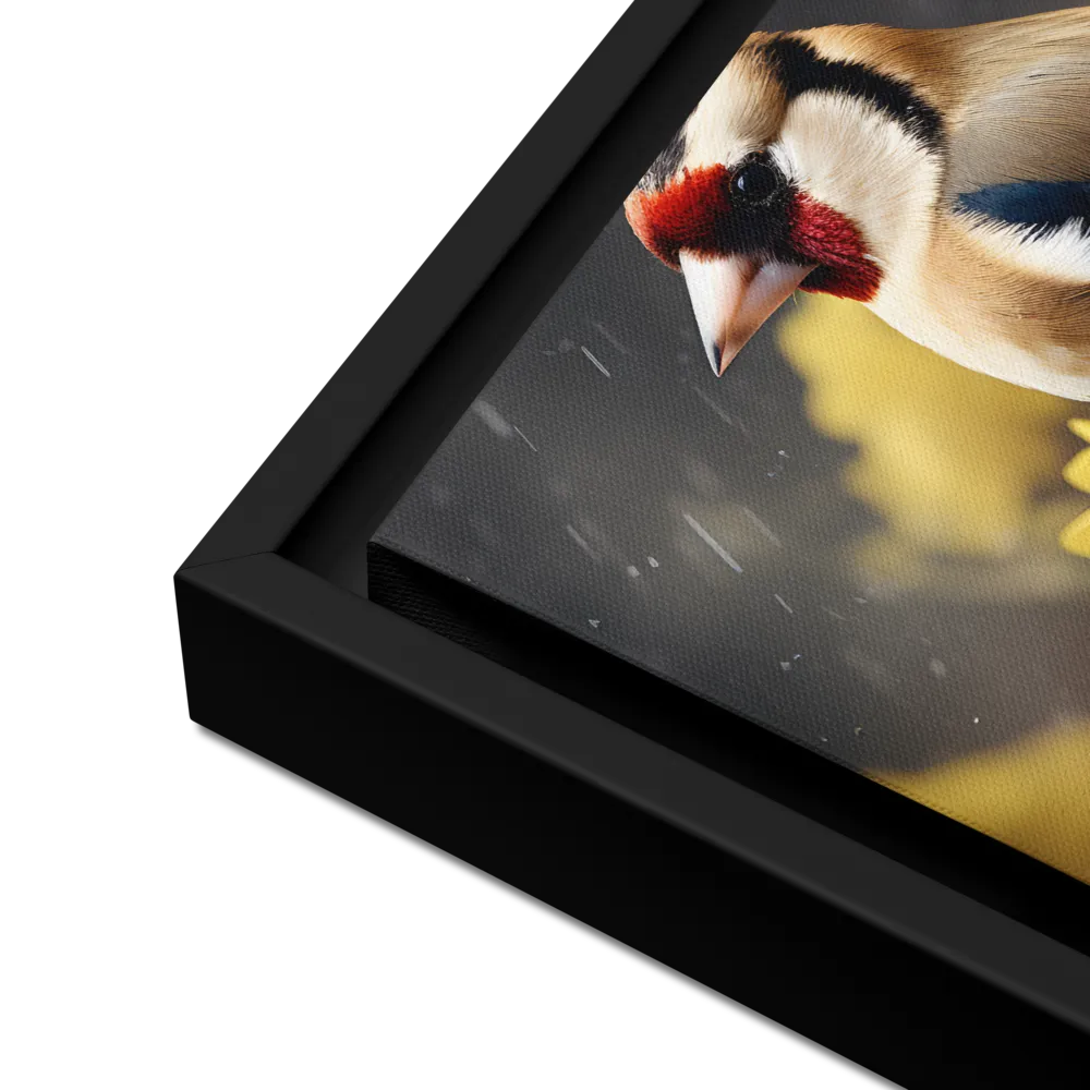 Harmony in Nature: A Goldfinch Amidst Blooms