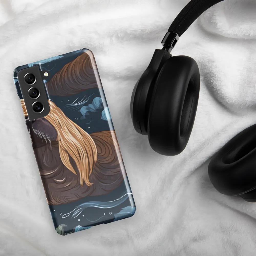 Whimsical Walruses in Deep Blue