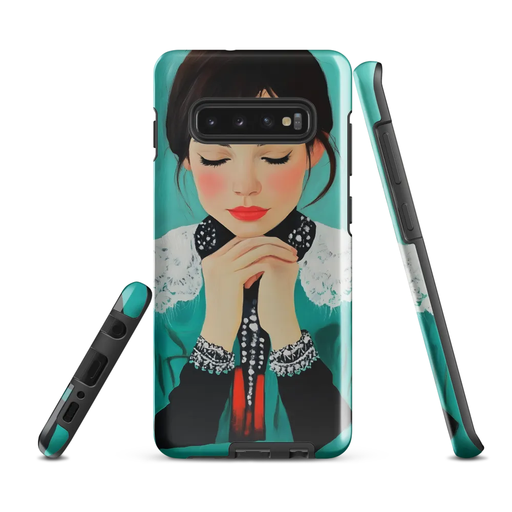 Serenity in Turquoise | Phone Case |  S10 Plus | Tough Case | Glossy