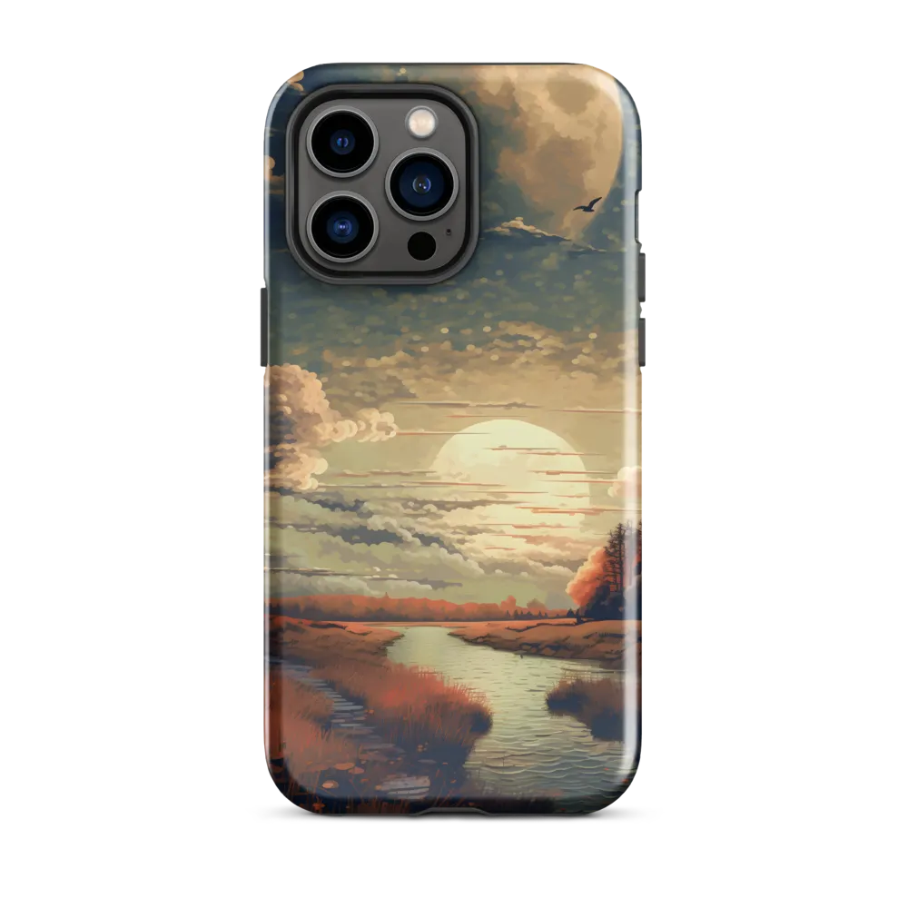 Whispers of Dusk: A Tranquil River Landscape