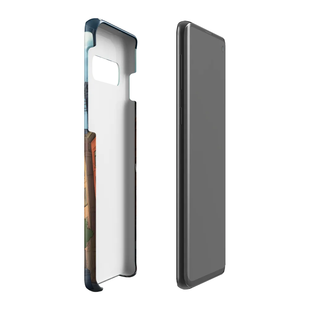 Urban Serenity: A Digital Cityscape | Phone Case |  S10 Plus | Snap Case | Glossy