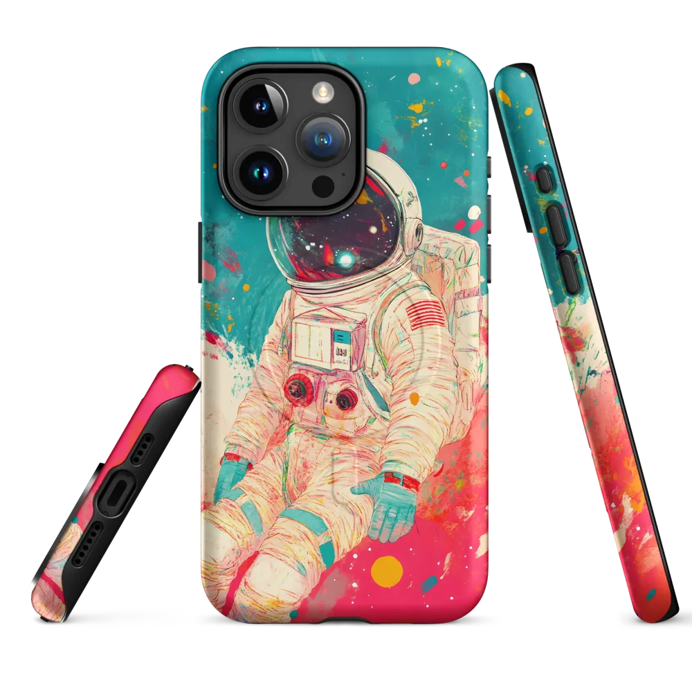 Cosmic Explorer: An Astronaut's Journey | Phone Case |  15 Pro Max | MagSafe® Tough Case | Matte