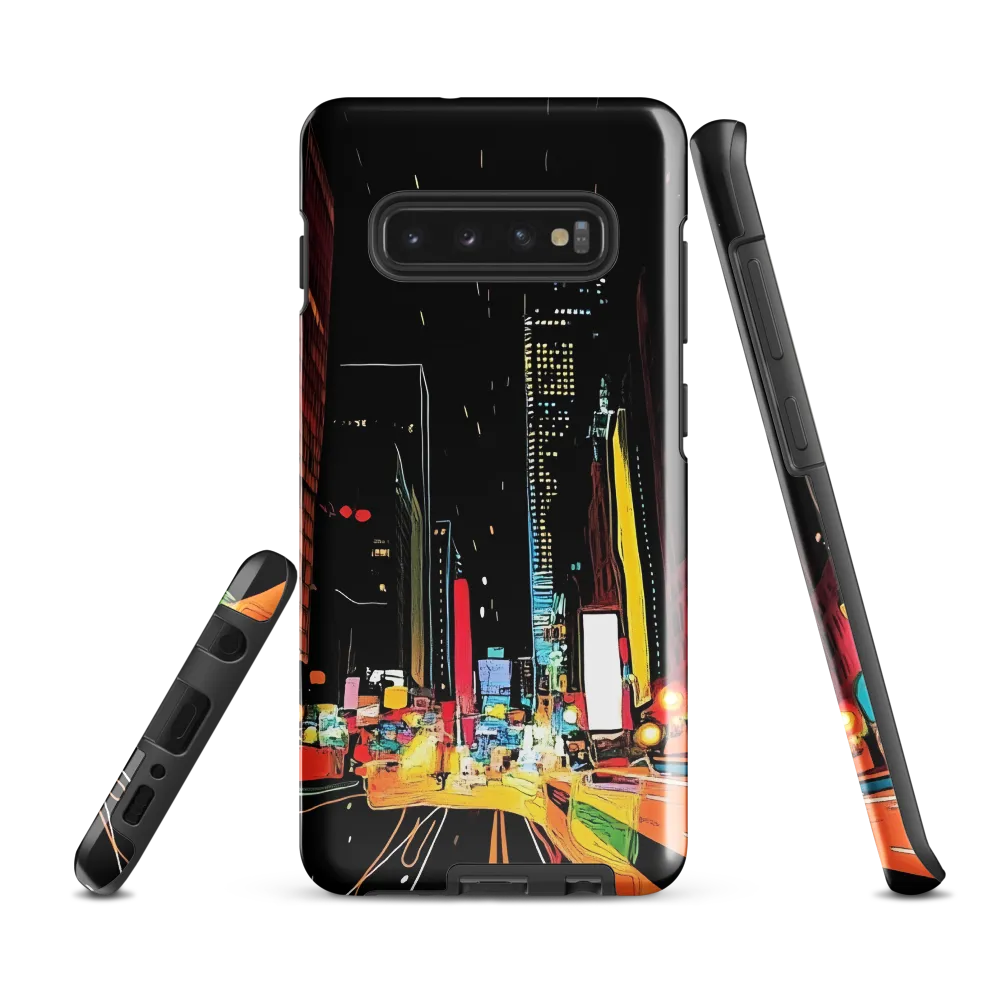 Neon Pulse of the City | Phone Case |  S10 Plus | Tough Case | Glossy