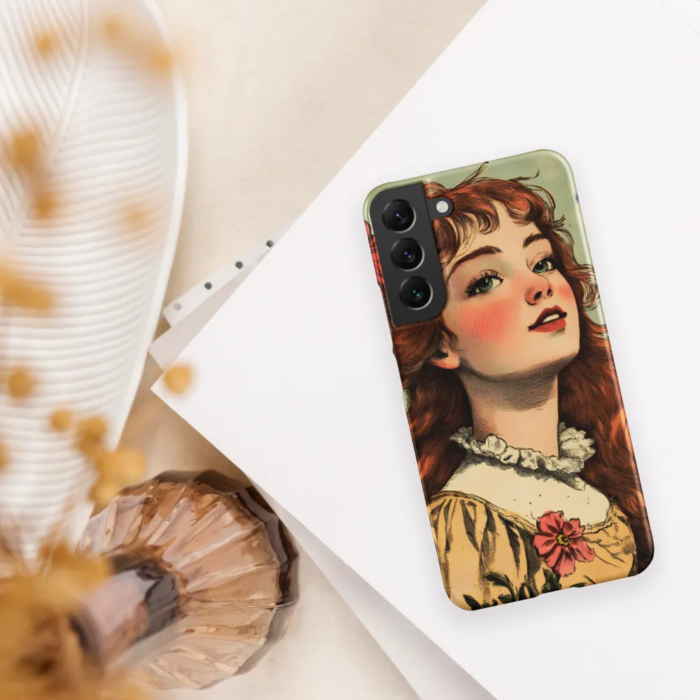 Whimsical Portrait of a Flower-Adorned Girl