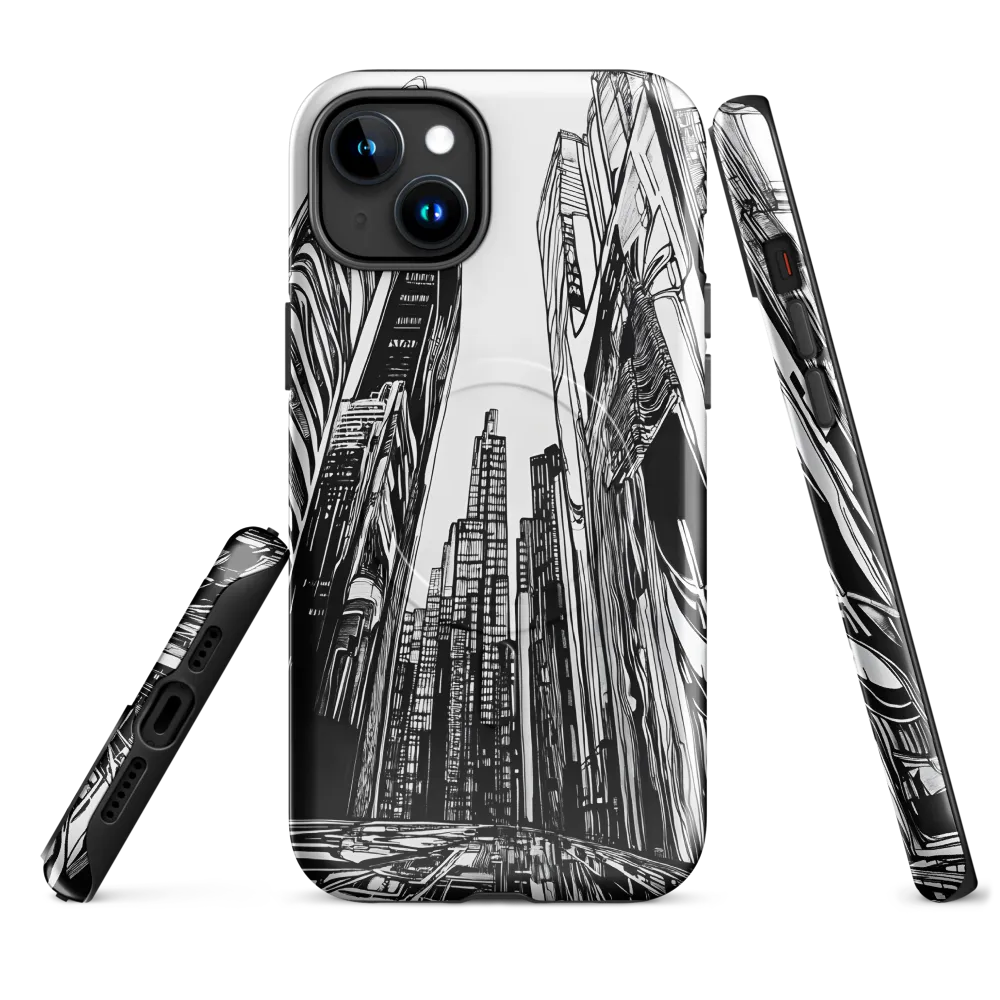 Urban Echoes: A Line Art Journey