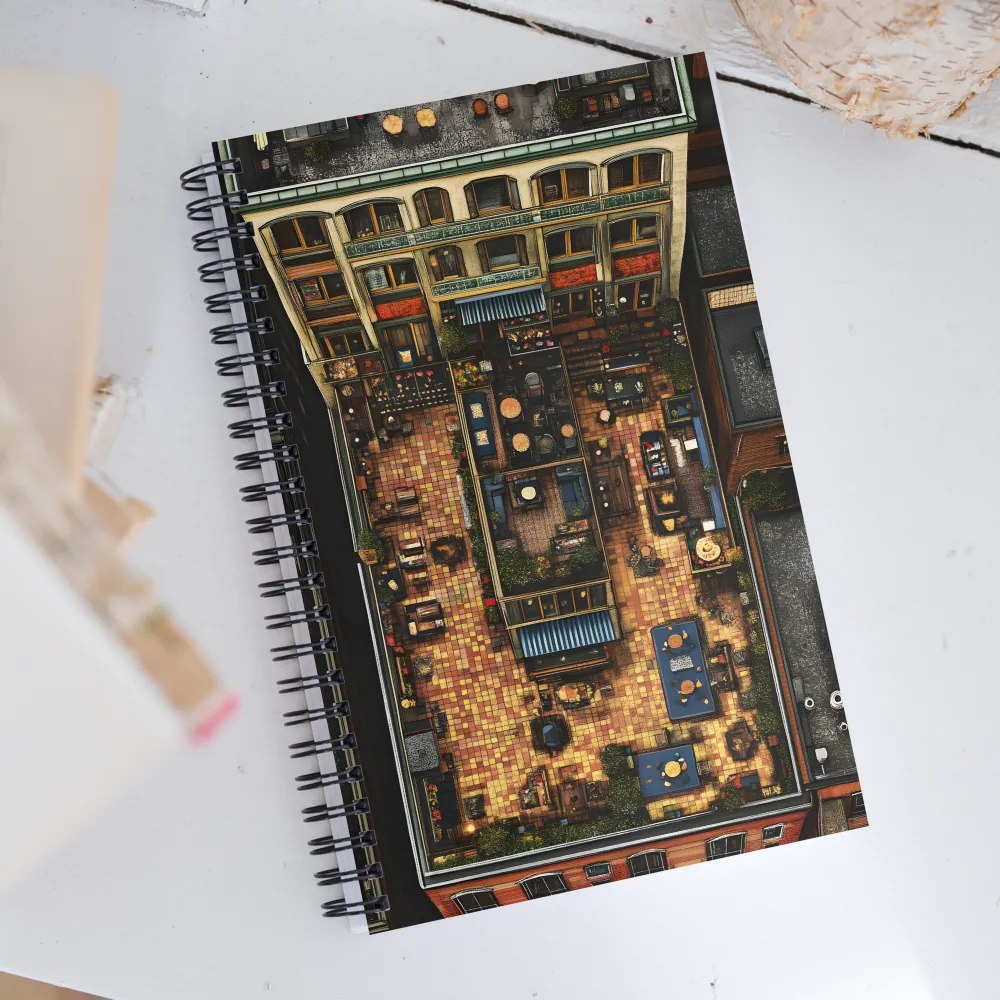 Urban Rooftop Retreat | Spiral Notebook